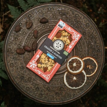 Orange and Almond tabletop Chocolate Tree - Orange and Almond tabletop