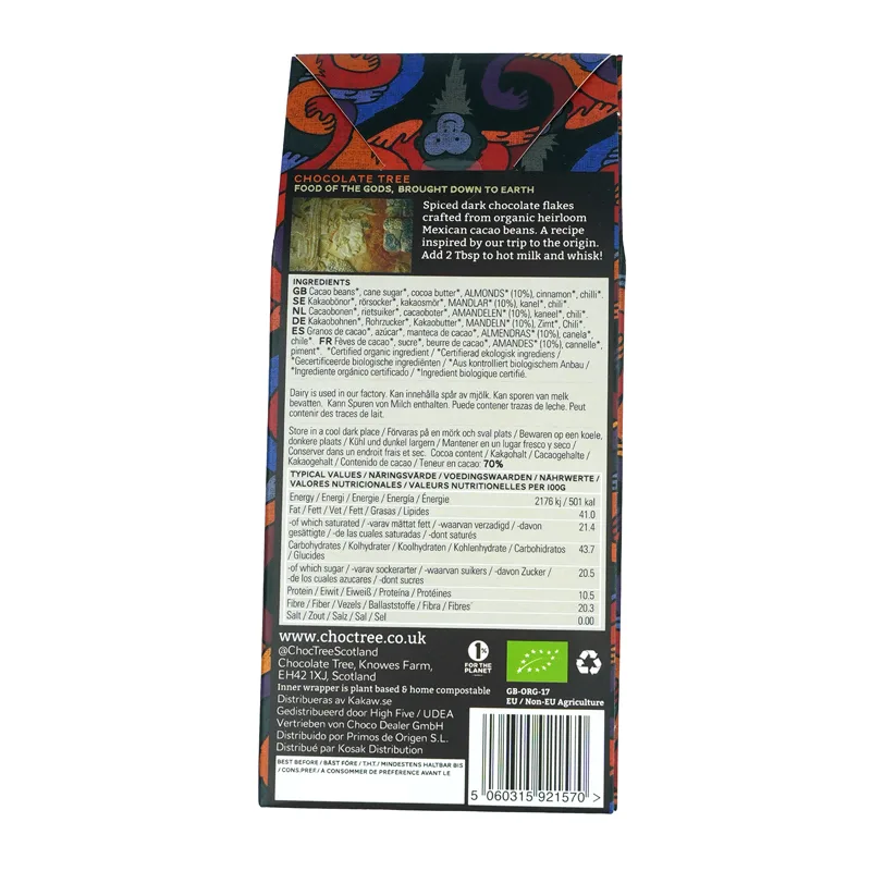 Chocolate Tree - Mexico hot choc back of pack