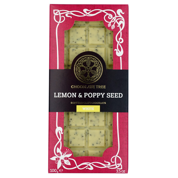 Chocolate Tree - Lemon and poppyseed chocolate bar