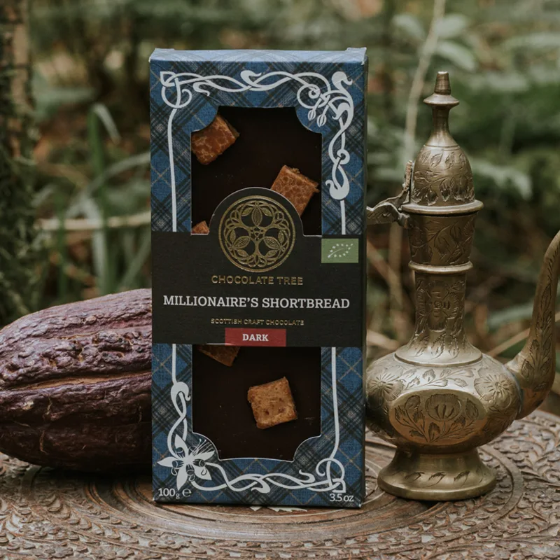 Chocolate Tree - Millionaires shortbread table