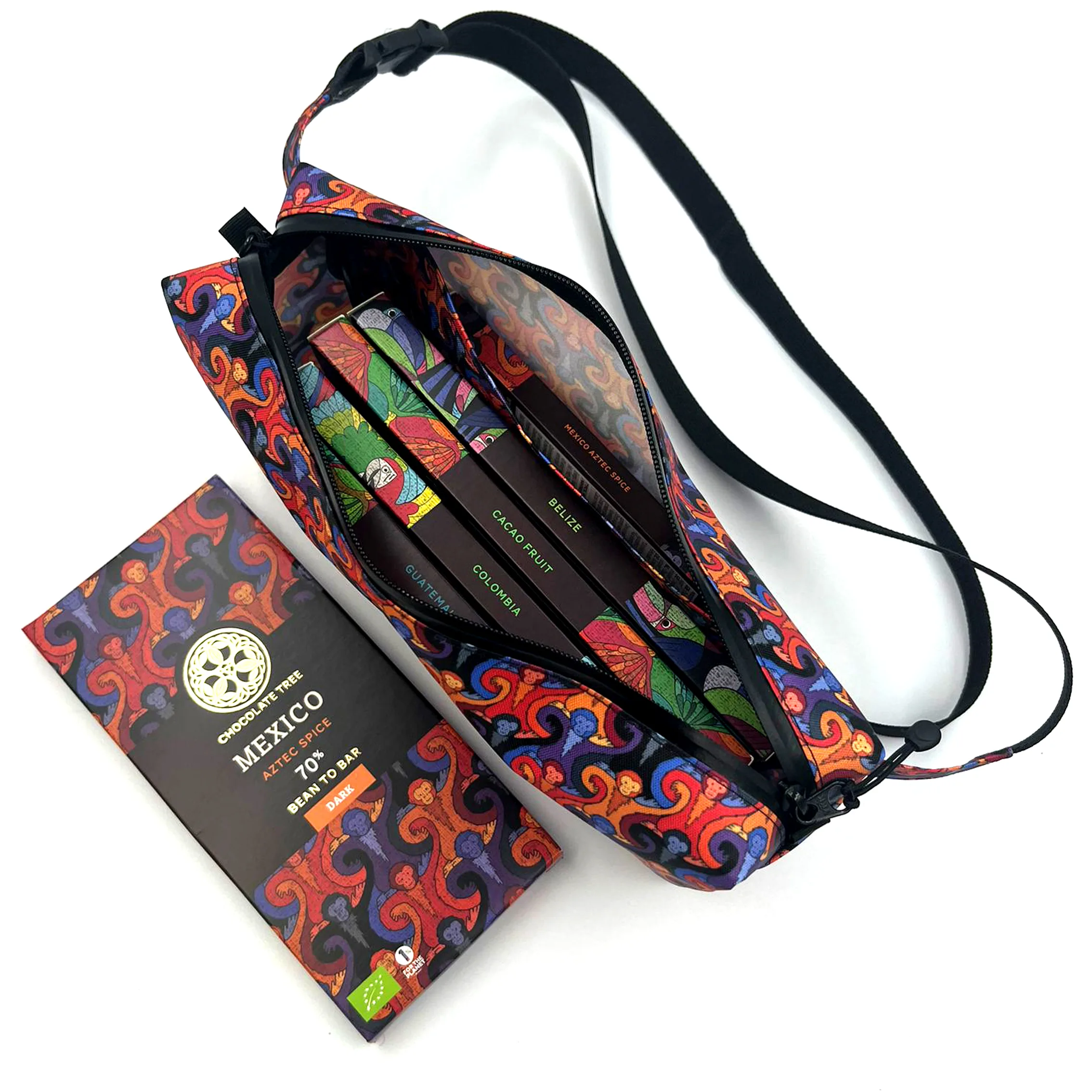 Chocolate Tree - Fanny pack Monkey open
